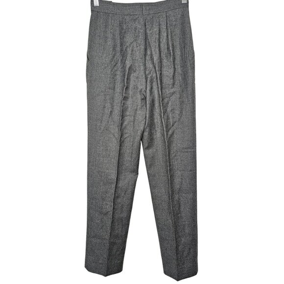 Pino Women's Charcoal Pure Virgin Wool High-rise Dress Pants/Trousers, XS-S - Picture 3 of 17
